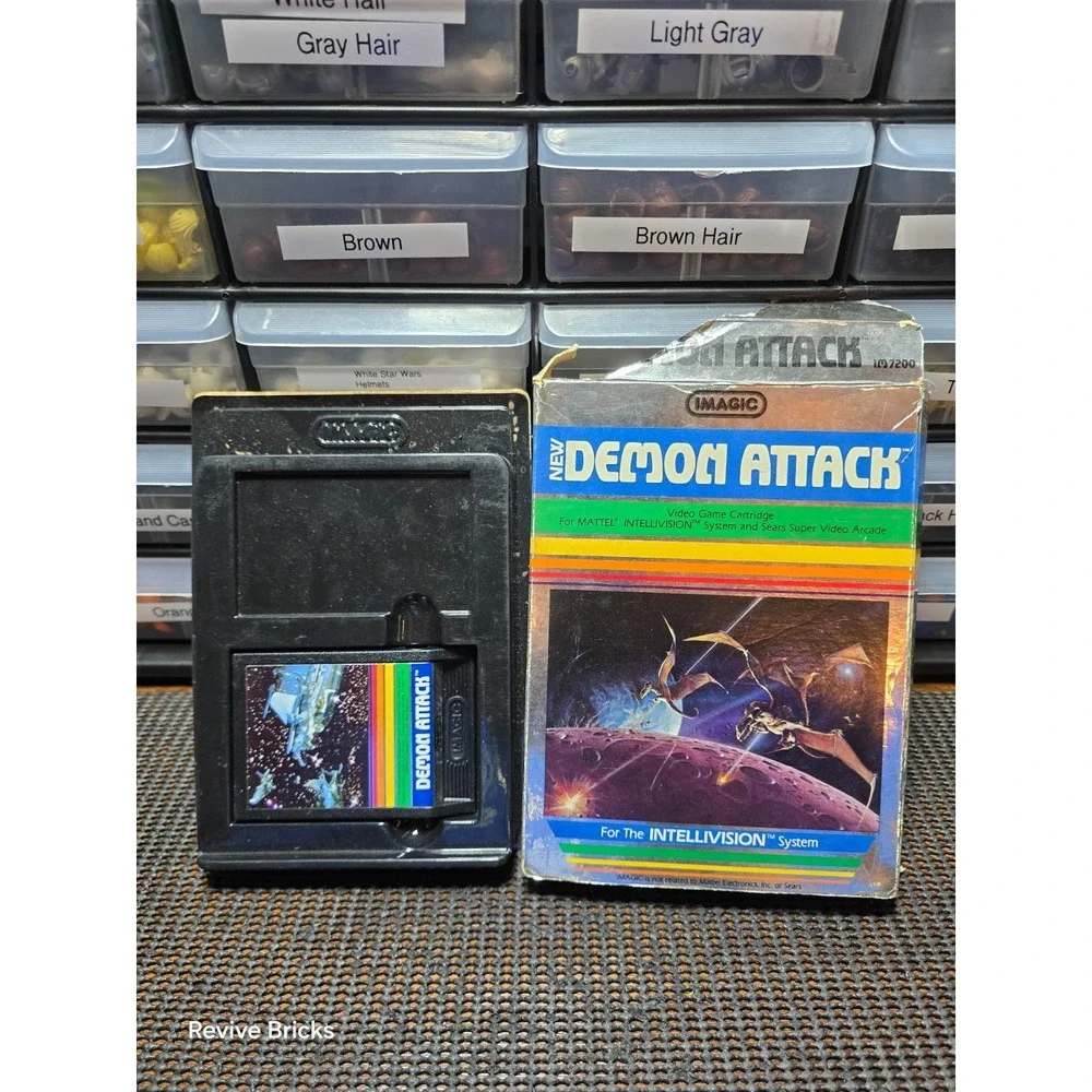 Boxed Intellivision New Demon Attack Mattel Electronics Game & Box Tested Workin